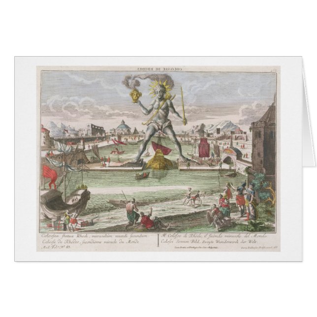 The Colossus of Rhodes, second Wonder of the World (Front Horizontal)