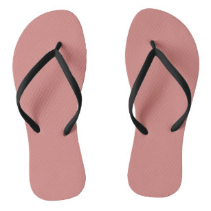 The colour new york pink flip flops