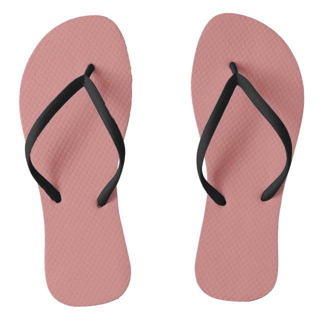 The colour new york pink flip flops (Footbed)