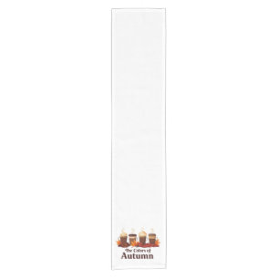 The colour of autumn Pumpkin Spice Coffee Fall Short Table Runner