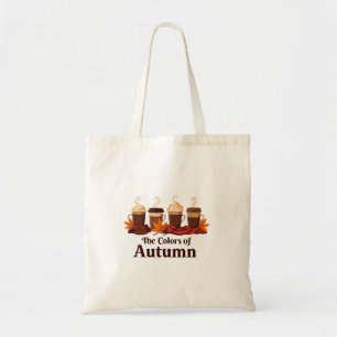 The colour of autumn Pumpkin Spice Coffee Fall Tote Bag