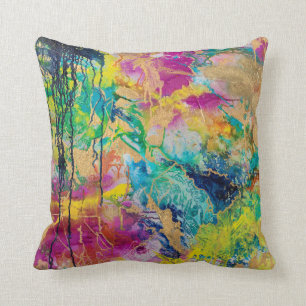 The Colour Of Joy MaryLea Harris Art Throw Pillow