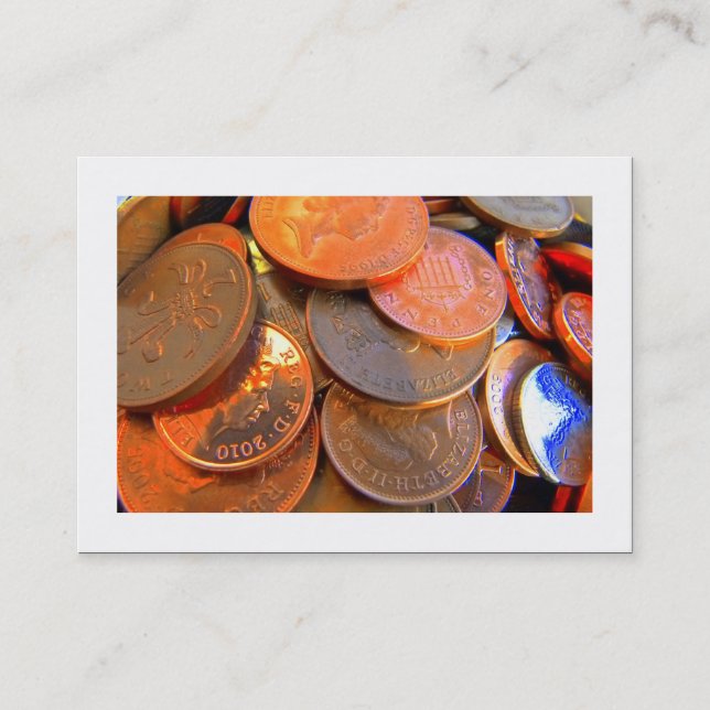 The Colour of Money (Bordered) Business Card (Front)