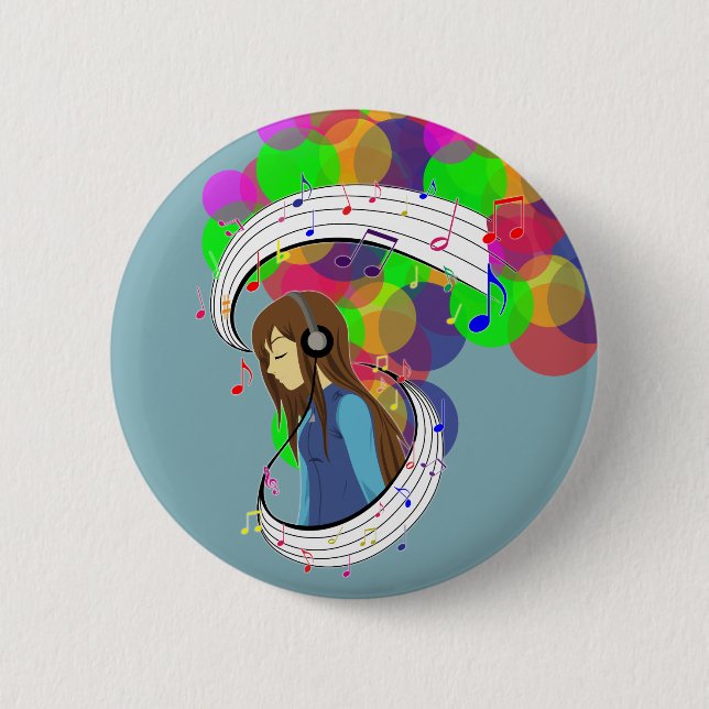 The Colour of Music 2 Inch Round Button (Front)