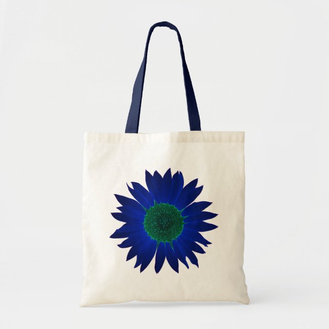 The Colour of Sunflowers Tote Bag - Blue (Front)