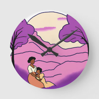 The Colour Purple  Round Clock