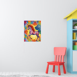 The Colourful Appaloosa Unicorn Poster
