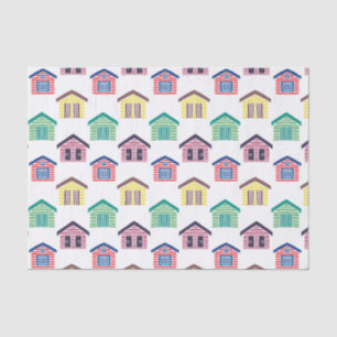 The Colourful Beach Houses Tissue Paper