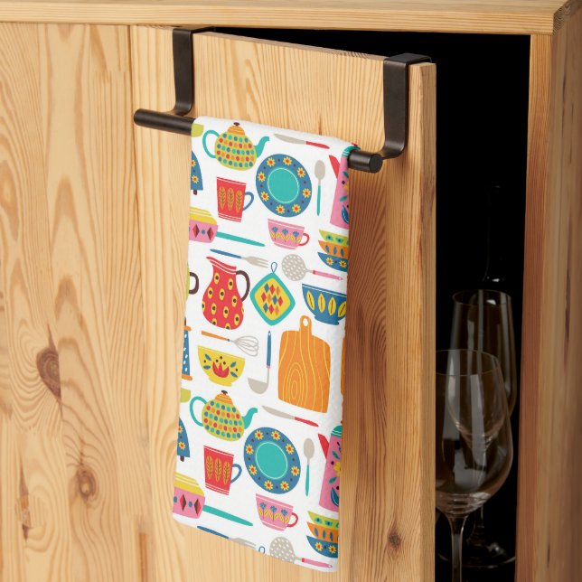 The Colourful Kitchen  Towel (Thirds Fold)