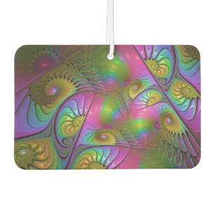 The Colourful Luminous Trippy Abstract Fractal Art Air Freshener