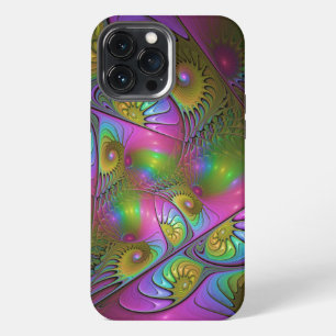The Colourful Luminous Trippy Abstract Fractal Art iPhone 13 Pro Max Case