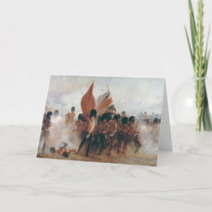 The Colours: advance of the Scots Guards Card