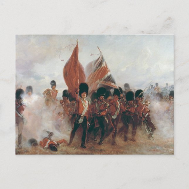 The Colours: advance of the Scots Guards Postcard (Front)