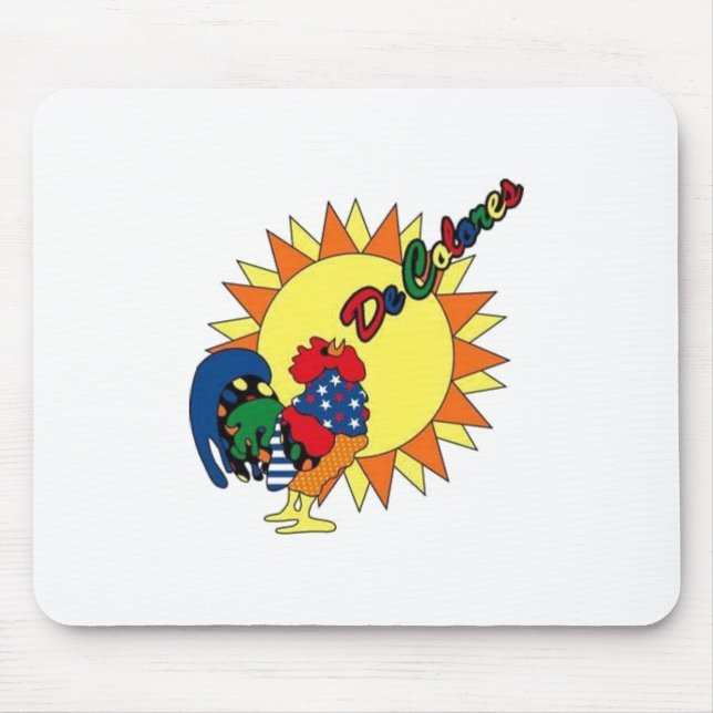 The Colours De Colores Mouse Pad (Front)