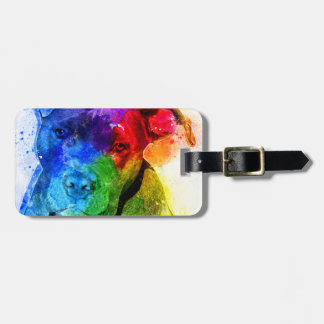 The colours of Love are a Pitbull Luggage Tag