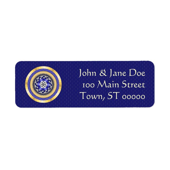 The Colours of New Years Return Address Label (Front)