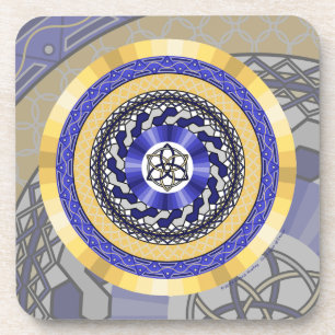The Colours of New Years Square Coaster