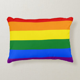 The colours of the rainbow accent pillow