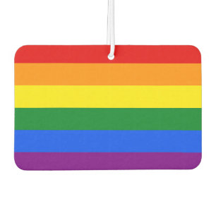 The colours of the rainbow air freshener