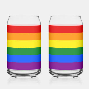 The colours of the rainbow can glass