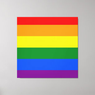 The colours of the rainbow canvas print