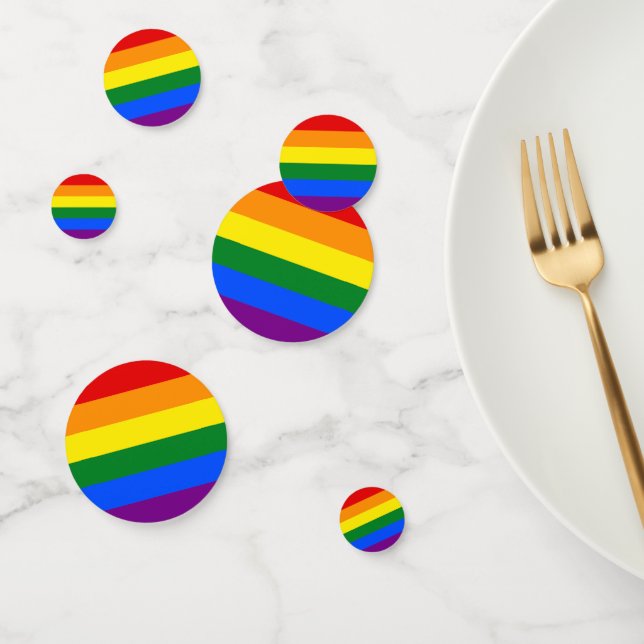 The colours of the rainbow confetti (Group)
