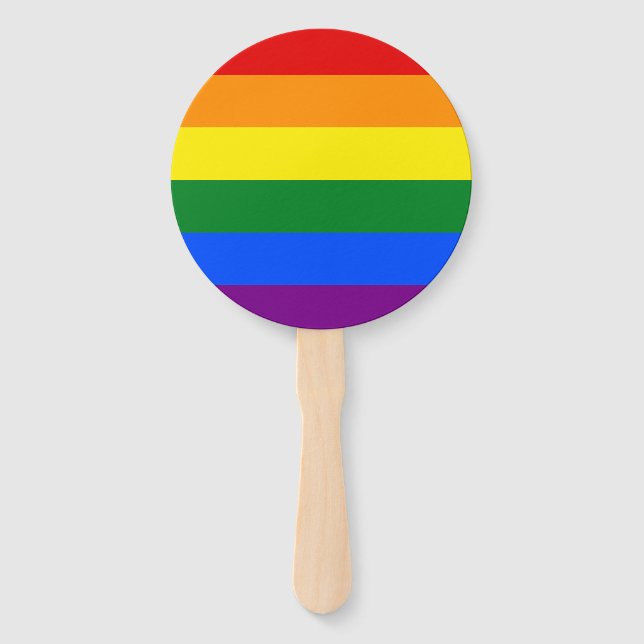 The colours of the rainbow hand fan (Front)