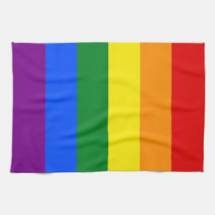 The colours of the rainbow kitchen towel