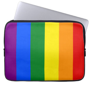 The colours of the rainbow laptop sleeve