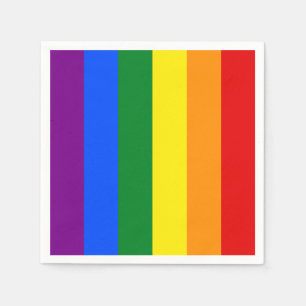 The colours of the rainbow napkin