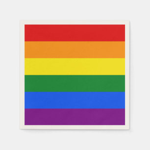 The colours of the rainbow napkin