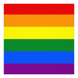 The colours of the rainbow photo print