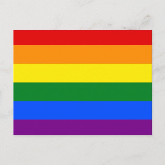 The colours of the rainbow postcard (Front)