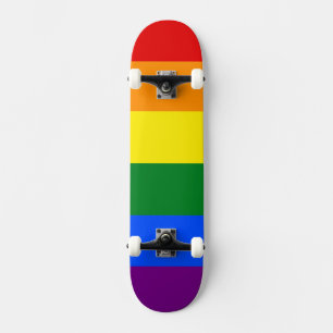 The colours of the rainbow skateboard