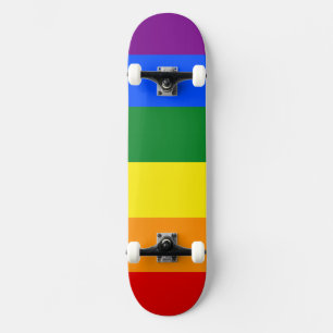 The colours of the rainbow skateboard