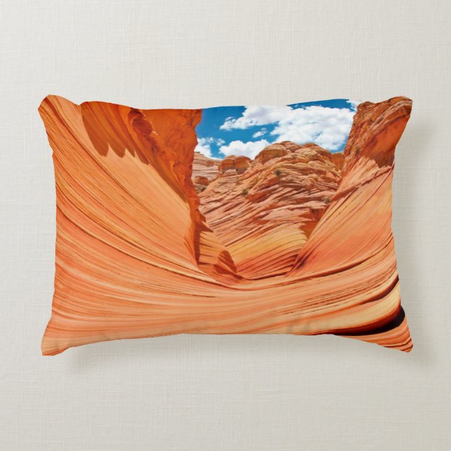 The Colours of the Wave Decorative Pillow (Front)