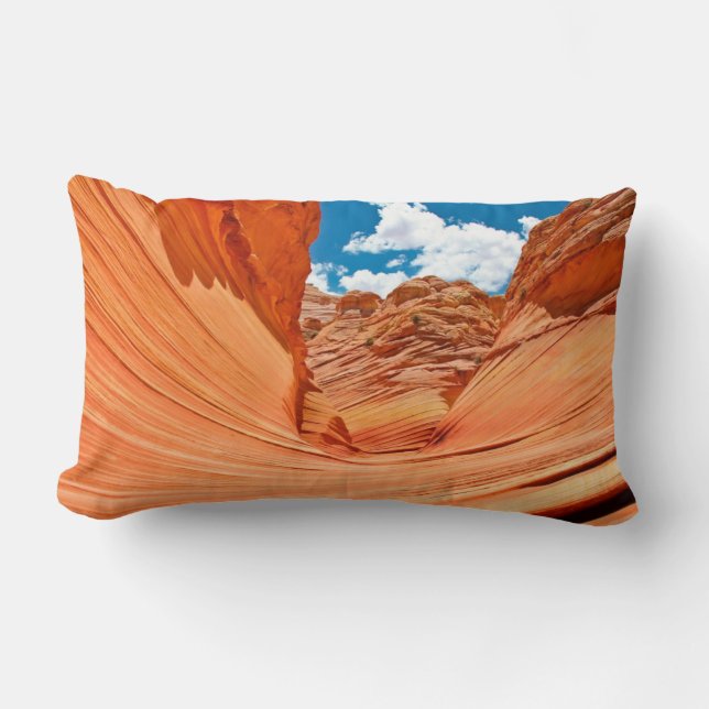 The Colours of the Wave Lumbar Pillow (Front)