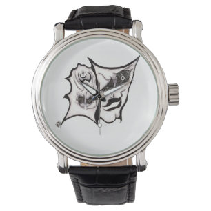 The Comedy of Tragedy Art Wrist Watch