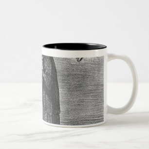The comet, Ah! ma pauv' madame Chaffarou Two-Tone Coffee Mug