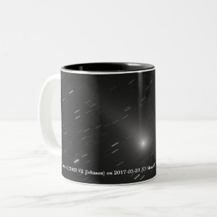 The comet C/2015 V2 (Johnson) on 2017-05-23 Two-Tone Coffee Mug