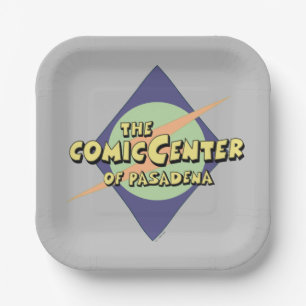 The Comic Center of Pasadena Paper Plate
