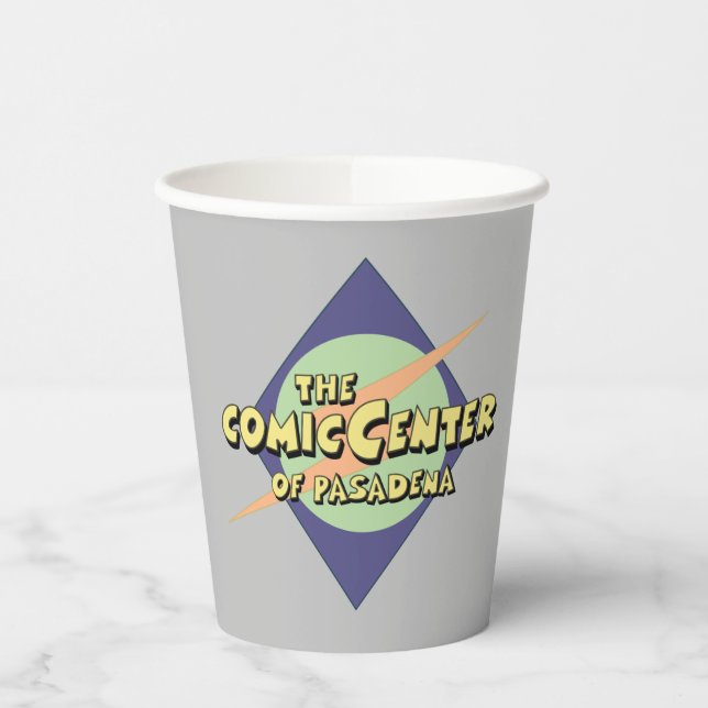 The Comic Centre of Pasadena Paper Cups (Left)