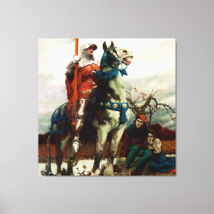The Coming Lancaster by Howard Pyle Canvas Print