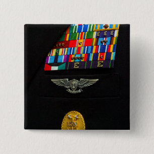 The command master chief badge 2 inch square button