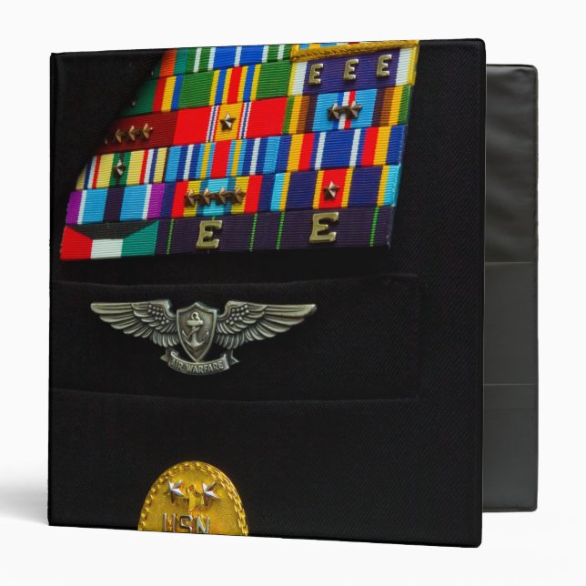 The command master chief badge binder (Front/Inside)