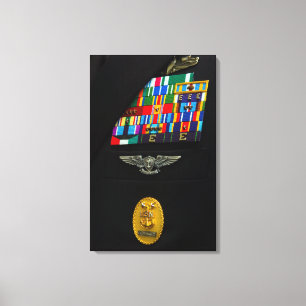 The command master chief badge canvas print