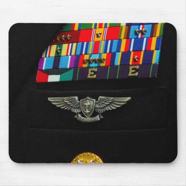 The command master chief badge mouse pad (Front)