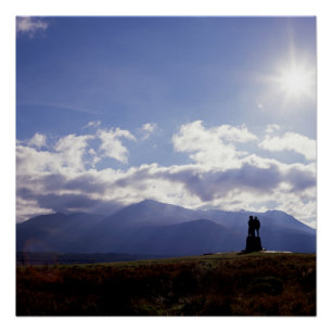 The Commando Monument Scotland Poster