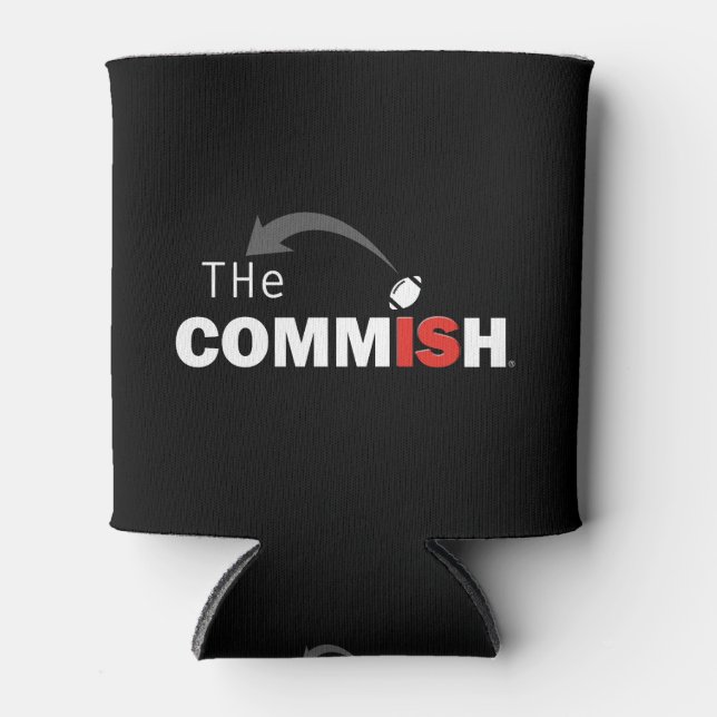 The Commish Beer Can Cooler Fantasy Football (Front)