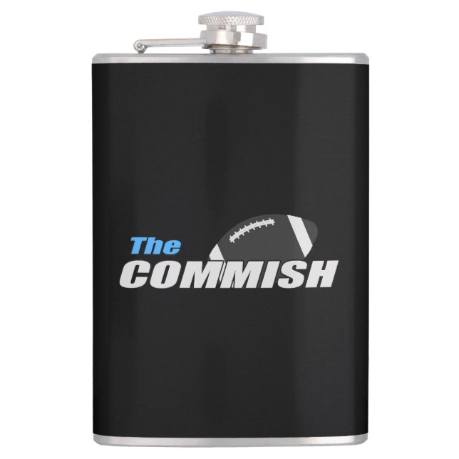The Commish Flask Fantasy Football (Front)